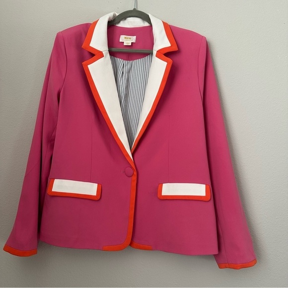 Maeve by Anthropologie Colorblock women’s Blazer - Picture 3 of 14